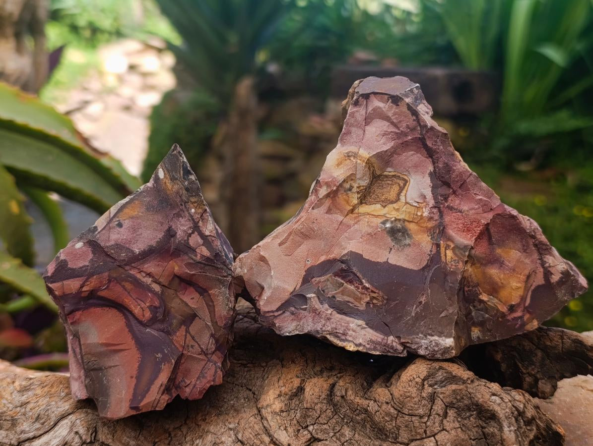 Natural Nguni Jasper Cobbed Specimens x 12 From Northern Cape, South Africa