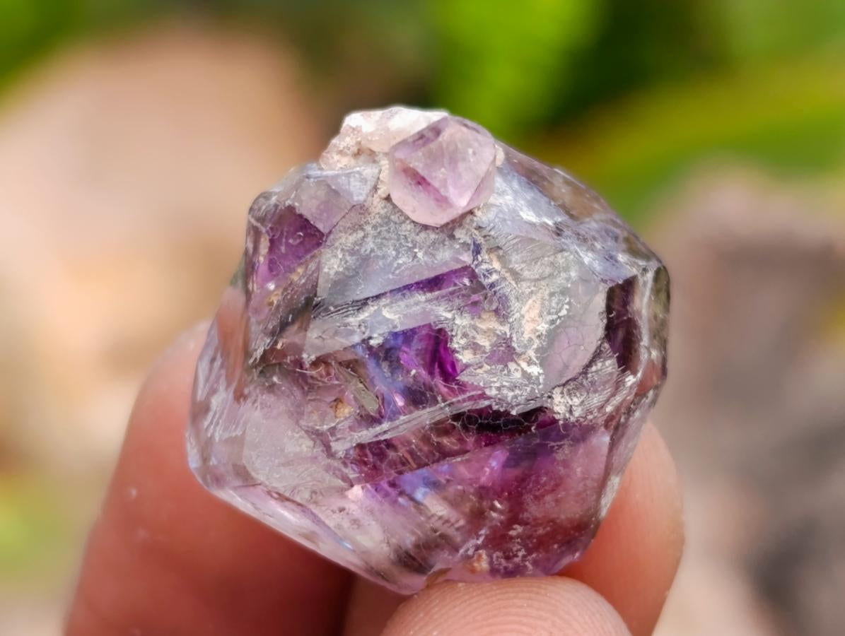 Natural Window Amethyst Crystals x 70 From Chiredzi, Zimbabwe