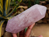 Polished Double Terminated Rose Quartz Crystals x 4 From Madagascar