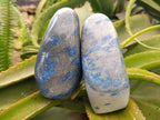 Polished Blue Spotted Spinel in Quartz Standing Free Forms x 2 From Madagascar