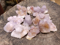 Natural Lilac Amethyst Ametrine Spirit Clusters x 12 From Boekenhouthoek, South Africa