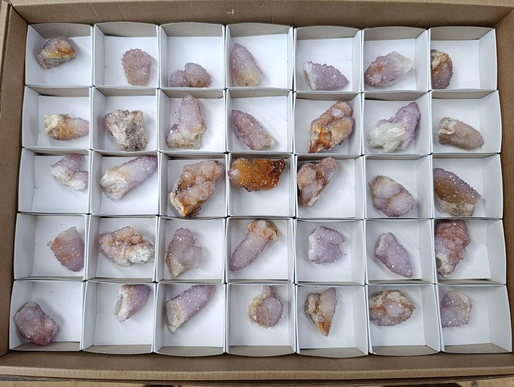 Natural Lilac Amethyst Spirit and Ametrine Crystals x 35 From Boekenhouthoek, South Africa
