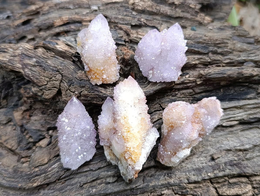 Natural Lilac Amethyst Spirit and Ametrine Crystals x 35 From Boekenhouthoek, South Africa
