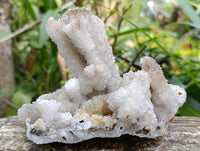Natural Drusy Snow Quartz Coated Calcite Pseudomorph Specimens x 2 From Albert's Mountain, Lesotho
