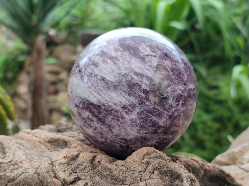 Polished Lepidolite Spheres x 2 From Ambatondrazaka, Madagascar