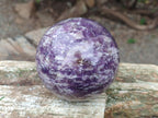 Polished Lepidolite Spheres x 2 From Ambatondrazaka, Madagascar