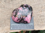 Polished Large Rhodonite Hearts x 3 From Ambindavato, Madagascar