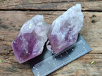 Natural Jacaranda Amethyst Single Crystals x 12 From Mumbwa, Zambia