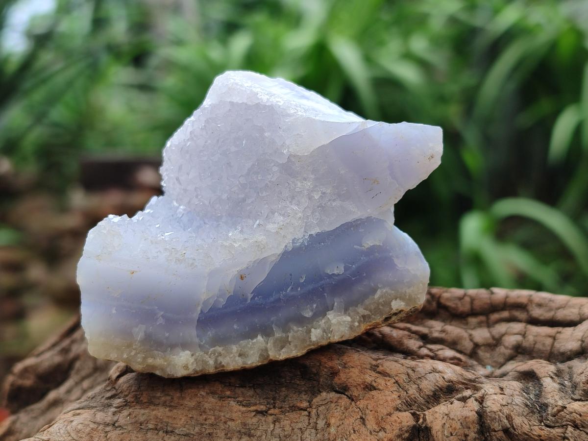 Natural Blue Lace Agate Geode Specimens x 12 From Nsanje, Malawi