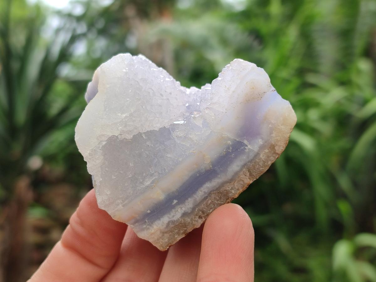 Natural Blue Lace Agate Geode Specimens x 12 From Nsanje, Malawi
