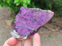 Natural Metallic Silky Purpurite Cobbed Specimens x 12 From Erongo, Namibia