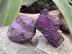 Natural Metallic Silky Purpurite Cobbed Specimens x 12 From Erongo, Namibia