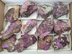 Natural Metallic Purpurite Specimens x 12 From Erongo, Namibia
