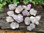 Natural Lilac Amethyst Spirit Clusters x 12 From Boekenhouthoek, South Africa