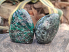 Polished Emerald Mica 'Mutokolite' Standing Free Forms x 4 From Mutoko, Zimbabwe