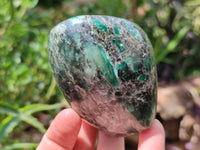 Polished Emerald Mica 'Mutokolite' Standing Free Forms x 4 From Mutoko, Zimbabwe