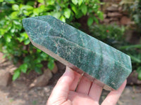 Polished Fuchsite Quartz Crystals x 3 From Andakatany, Madagascar