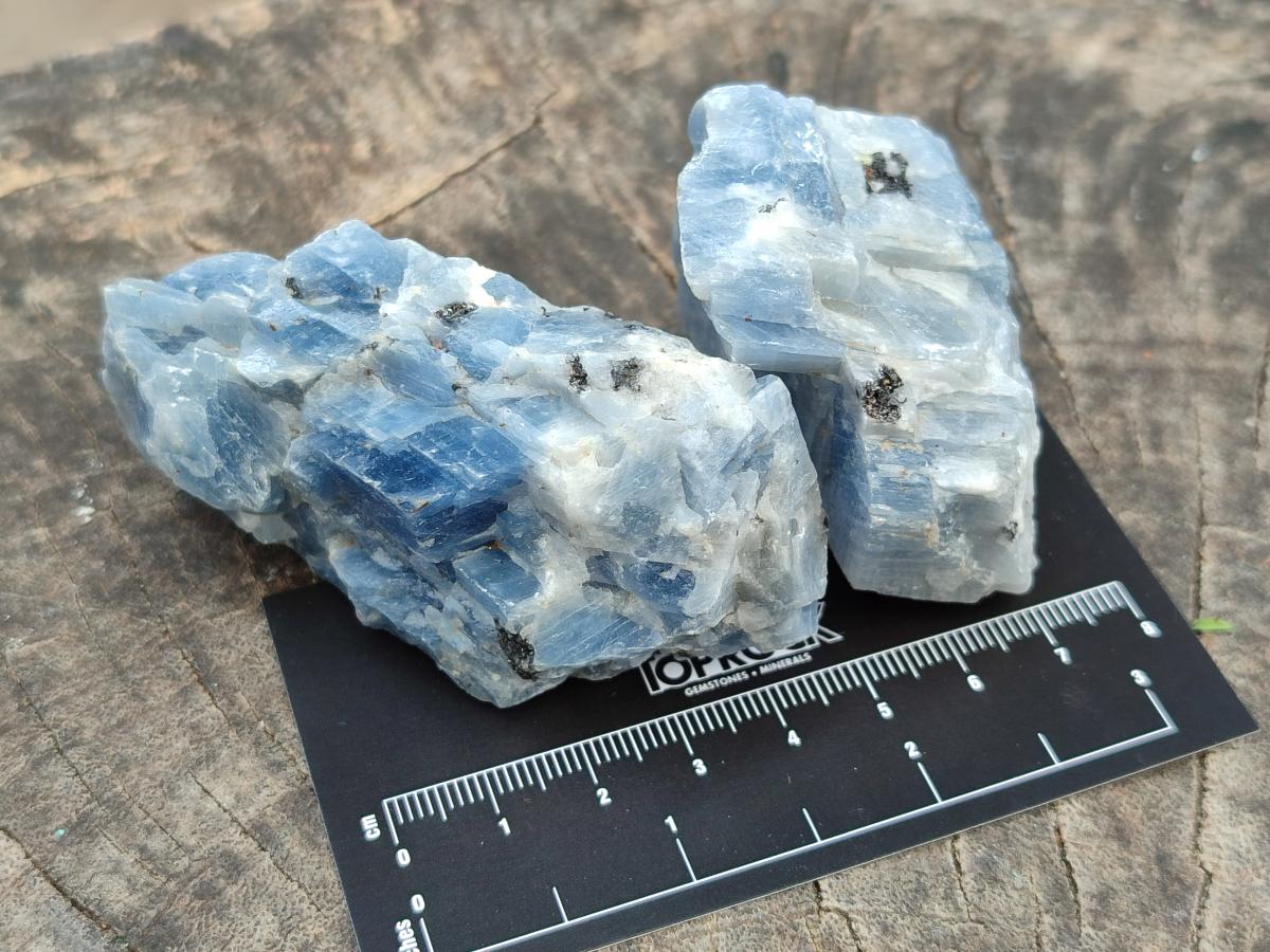 Natural Sky Blue Calcite Specimens x 35 From Namibia