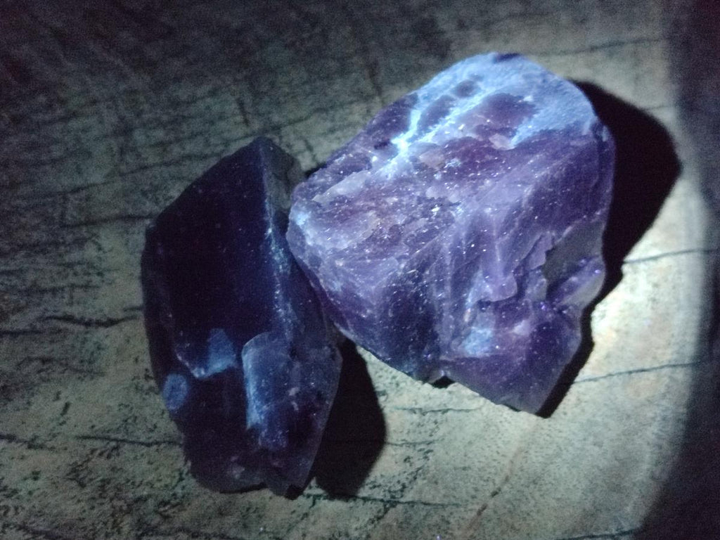 Natural Sky Blue Calcite Specimens x 35 From Namibia