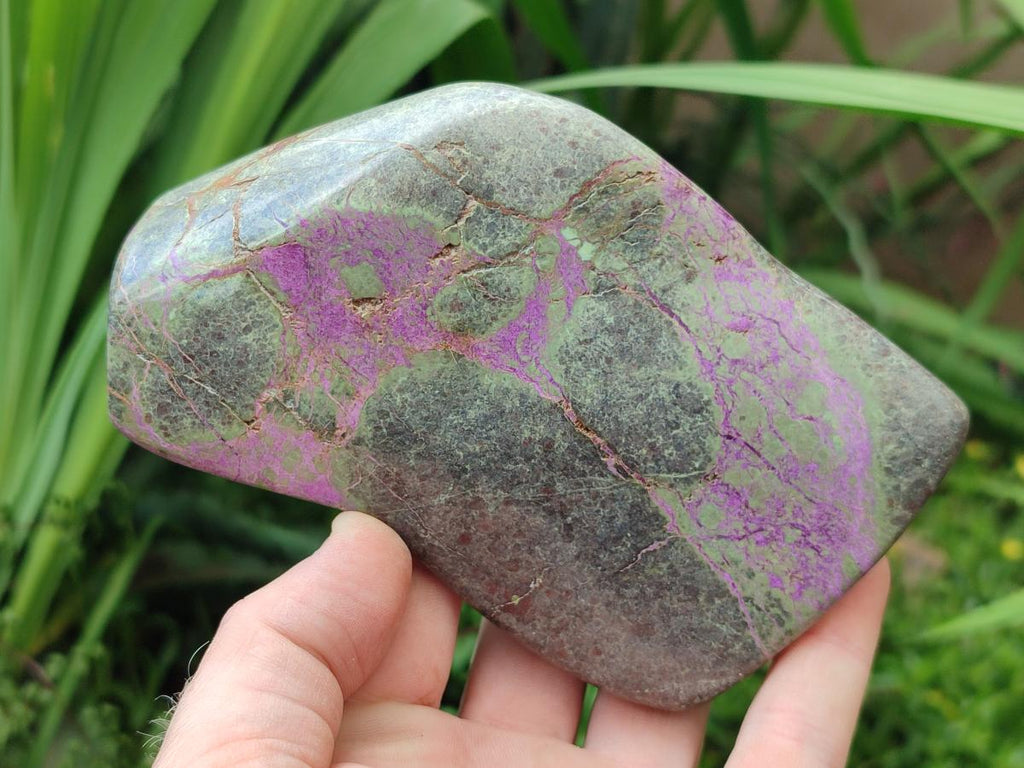 Polished Stichtite Standing Free Forms x 2 From Barberton, South Africa