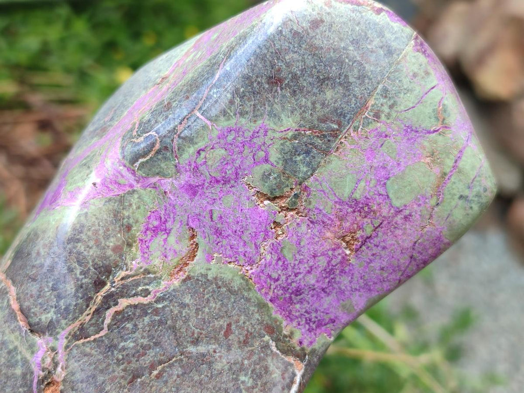 Polished Stichtite Standing Free Forms x 2 From Barberton, South Africa