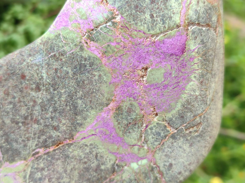 Polished Stichtite Standing Free Forms x 2 From Barberton, South Africa