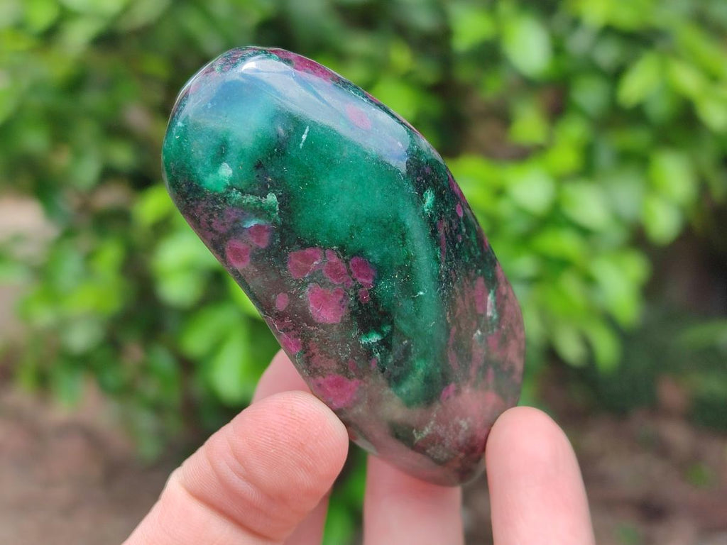 Polished Ruby Corundum In Chrome Verdite Standing and Free Forms x 6 From Mutoko, Zimbabwe - Toprock Gemstones and Minerals 