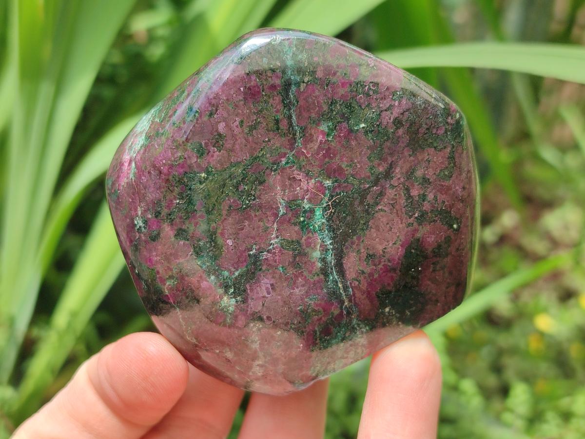 Polished Ruby Corundum In Chrome Verdite Standing and Free Forms x 6 From Mutoko, Zimbabwe - Toprock Gemstones and Minerals 