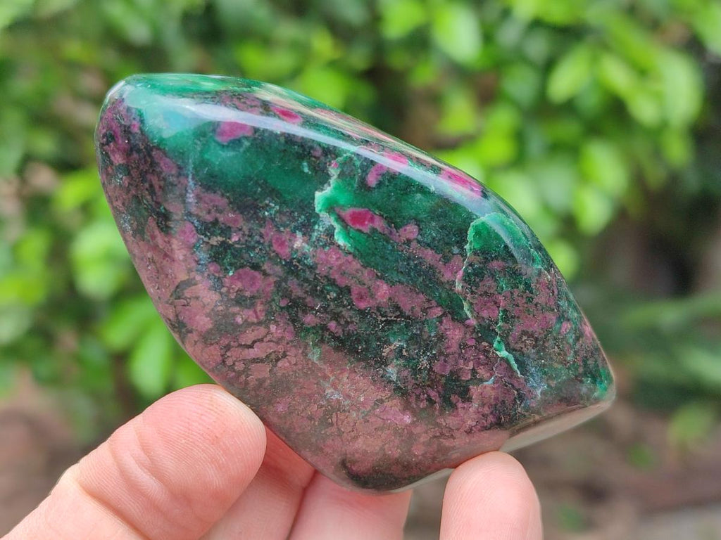 Polished Ruby Corundum In Chrome Verdite Standing and Free Forms x 6 From Mutoko, Zimbabwe - Toprock Gemstones and Minerals 