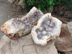 Natural Amethyst Agate Geodes x 3 From Zululand, South Africa