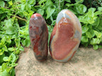 Polished Polychrome Jasper Standing Free Forms x 3 From NW Coast, Madagascar