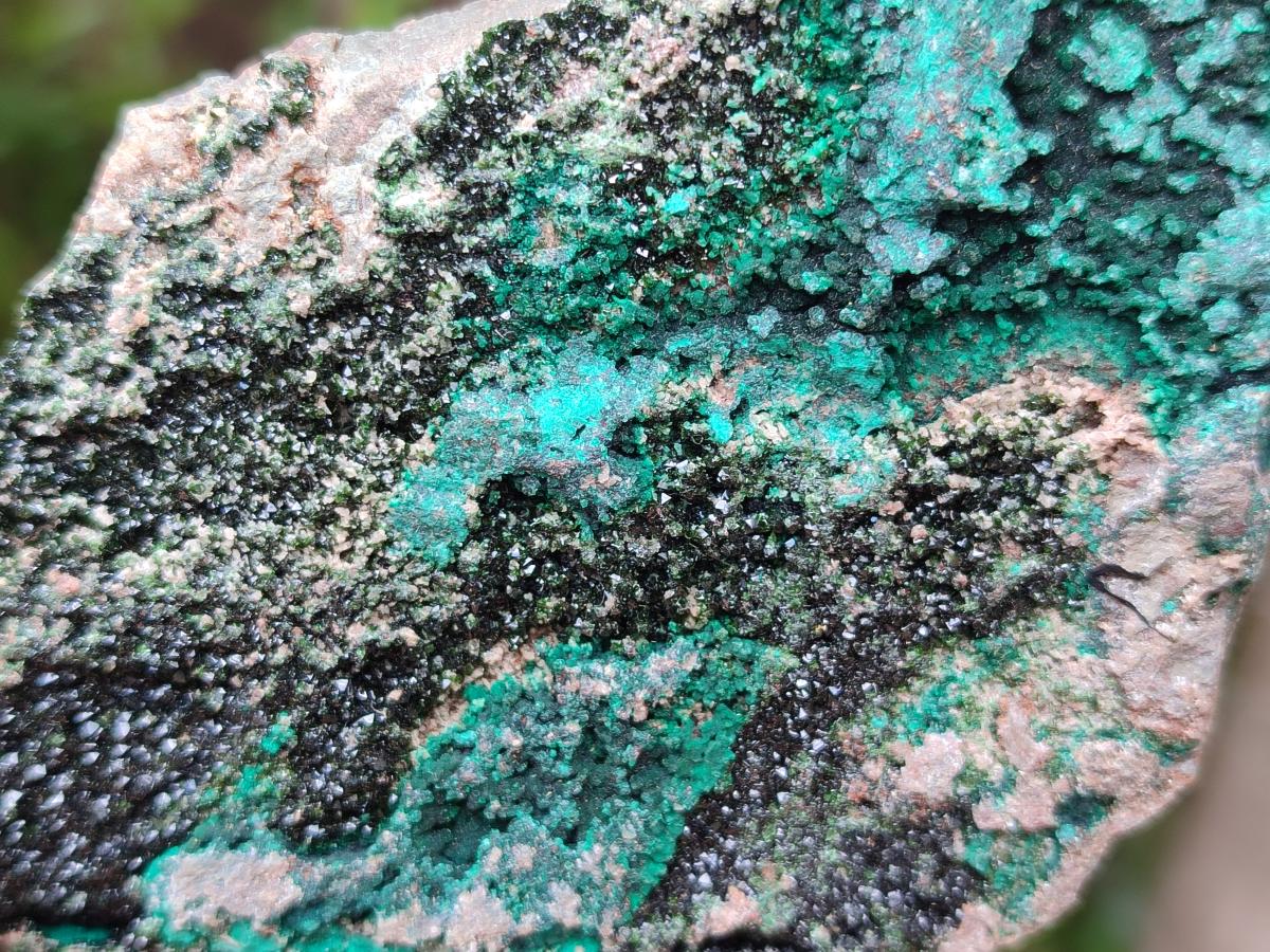 Natural Libethenite Crystals On Dolomite Matrix Specimens x 4 From Shituru, Congo