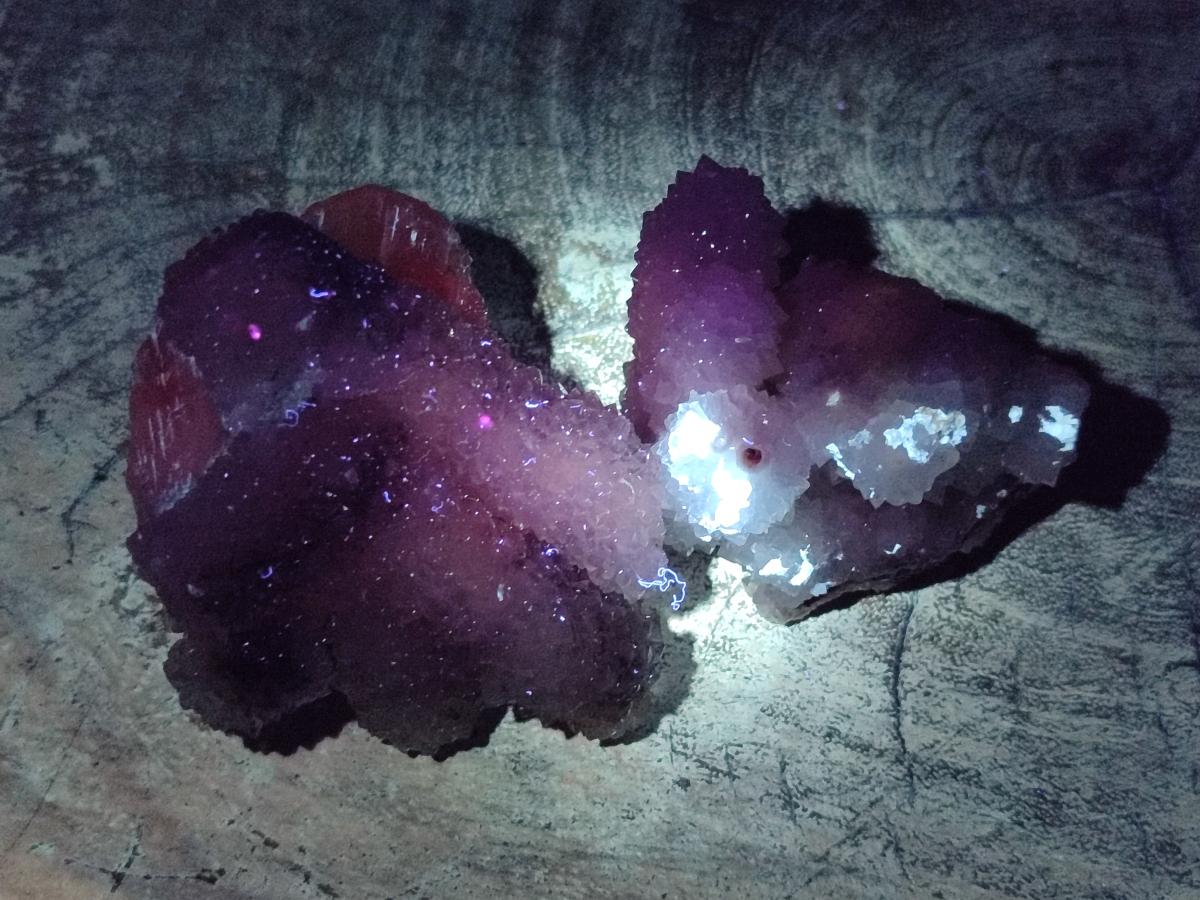 Natural Drusy Snow Finger Crystals x 12 From Albert's Mountain, Lesotho