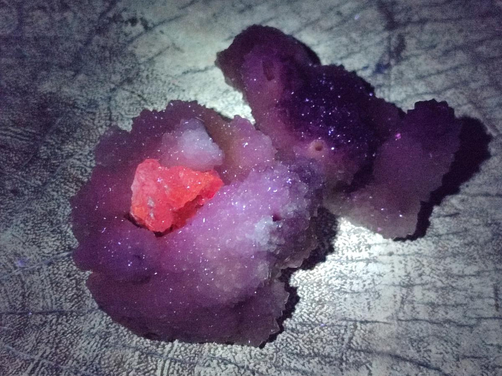 Natural Drusy Snow Finger Crystals x 12 From Albert's Mountain, Lesotho