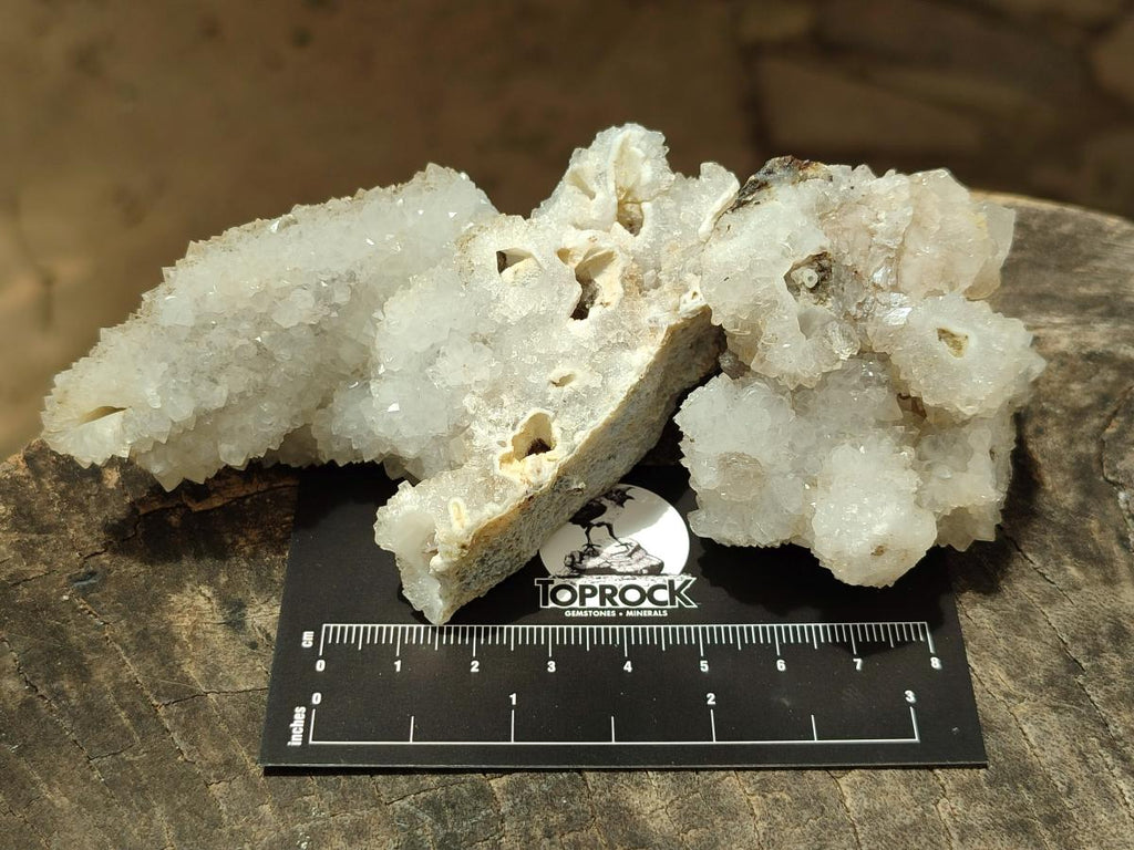 Natural Drusy Snow Finger Crystals x 12 From Albert's Mountain, Lesotho