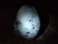Polished White Dendritic Opal Standing Free Forms x 2 From Moralambo, Madagascar