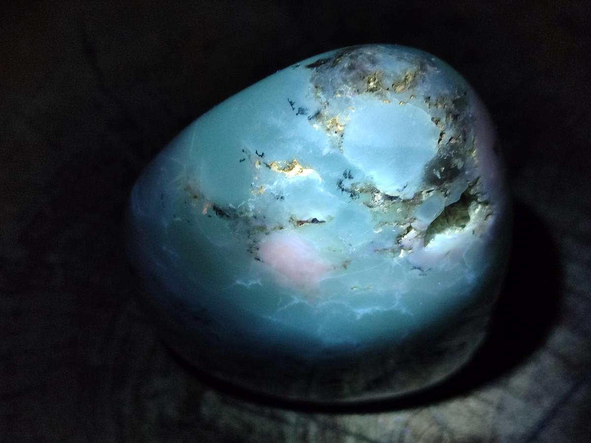 Polished White Dendritic Opal Standing Free Forms x 2 From Moralambo, Madagascar