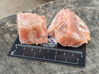 Natural Sunset Orange Calcite Specimens x 24 From Spitzkop, Namibia