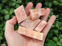 Natural Sunset Orange Calcite Specimens x 24 From Spitzkop, Namibia