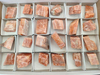 Natural Sunset Orange Calcite Specimens x 24 From Spitzkop, Namibia