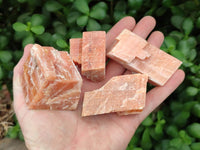 Natural Sunset Orange Calcite Specimens x 24 From Spitzkop, Namibia