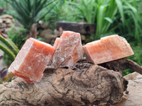 Natural Sunset Orange Calcite Specimens x 24 From Spitzkop, Namibia