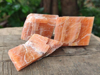 Natural Sunset Orange Calcite Specimens x 24 From Spitzkop, Namibia