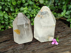 Polished Large Clear Quartz Crystals x 2 From Madagascar
