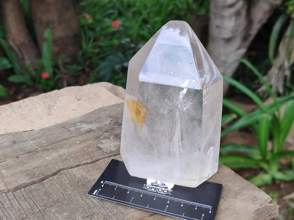 Polished Large Clear Quartz Crystals x 2 From Madagascar