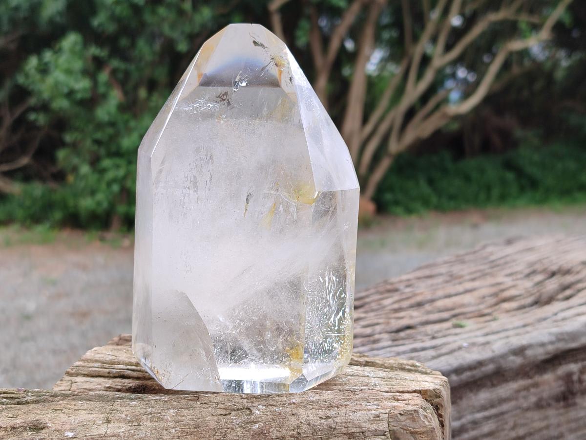 Polished Large Clear Quartz Crystals x 2 From Madagascar