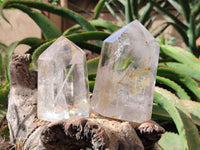Polished Clear Quartz Crystals x 3 From Madagascar