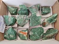 Natural Buddstone Cobbed Specimens x 12 From Swaziland