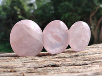 Polished Rose Quartz Palm Stones x 20 From Madagascar