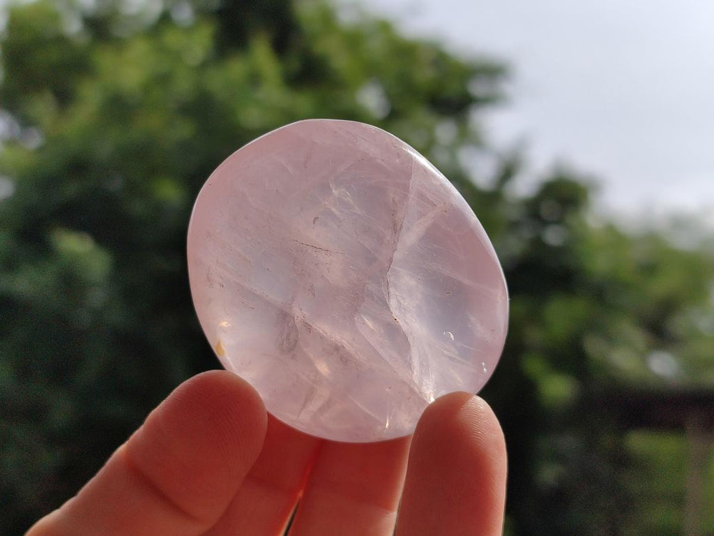 Polished Rose Quartz Palm Stones x 20 From Madagascar